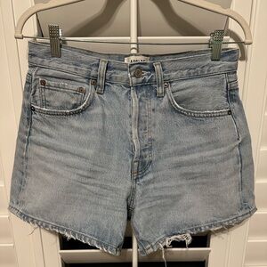 Agolde Parker Long Denim Shorts